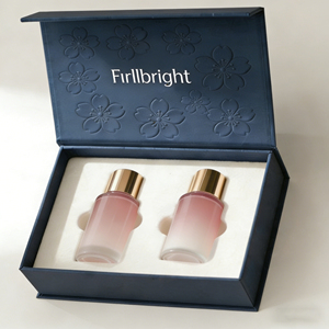 Caja de Regalo Cosmética de Lujo Personalizada, Ecológica, con Logotipo en Relieve, Papel Artístico, Caja de Empaque para Lociones y Sueros para el Cuidado de la Piel con Inserto Personalizado - Product Image 1