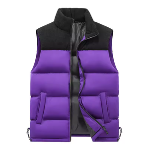 Customized logo wholesale <b>men's</b> and women's casual down vest windproof thickened <b>waterproof</b> vest sleeveless warm - Product Image 5