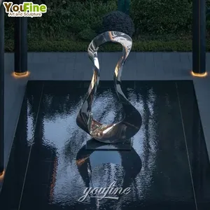 Modern Outdoor Garden Stainless Steel Metal Art Sculpture Decoration For Hotel