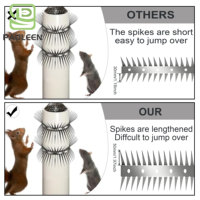 Nouvelle conception de pointes anti-animaux résistantes aux intempéries pour mangeoires à oiseaux, pointes anti-escalade