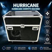 Souffleur de papier électrique professionnel 2400W Hurricane, construction métallique, console DMX512, modes manuel et automatique pour DJ, fêtes et mariages