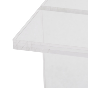 Tavolino Moderno in Acrilico per Piccoli Spazi, Comodino Decorativo e Espositore - Product Image 4