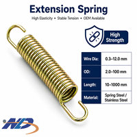 Ressort de tension en acier inoxydable à force constante de précision, avec pince de serrage pour tiges métalliques, à compression et à extension