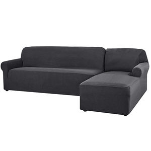Housse de canapé sectionnelle extensible de qualité supérieure, housse de canapé en forme de L, 6 places, housse de canapé en forme de L douce avec fond élastique - Product Image 1
