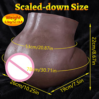 Moule en silicone réaliste pour poupée vaginale, peau marron-noire, pour masturbation masculine, jouet sexuel pour adultes
