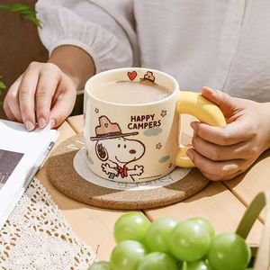 High Quality <b>Cheap</b> Cartoon Cute Animal Ceramic Coffee Mug Food Safe Reusable with Big Handle Business <b>Gift</b> - Product Image 2