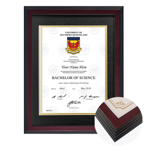 Mondon Tùy Chỉnh Thân Thiện Với Môi Gỗ Rắn Bằng Tốt Nghiệp Khung Hình Chữ Nhật Giấy Chứng Nhận Tốt Nghiệp Giải Thưởng Khung - Product Image 2