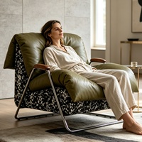 Fauteuil de loisirs de luxe au style populaire, confortable et moelleux, pour salon, bureau et balcon, idéal pour la maison