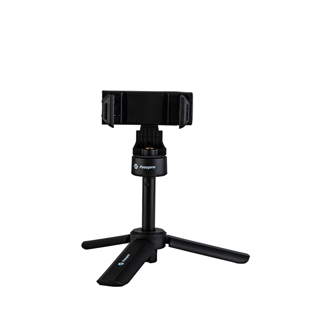 Fotopro Black Table Vlog Foldable Mobile Phone Pocket Mini Selfie Stick Tripod for Phone