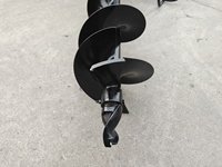 Foreuse hydraulique pour mini-chargeuse, accessoire de forage de trous de poteaux, fixation rapide universelle, couple élevé, dents en carbure, roulement de pompe