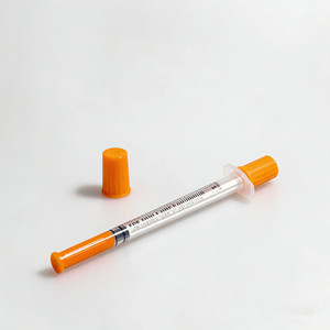 Afalite 兽用胰岛素注射器 32 号 6 毫米针头 0.5 毫升/1 毫升容量 ISO-13485 认证安全注射器，用于犬类健康 - Product Image 5