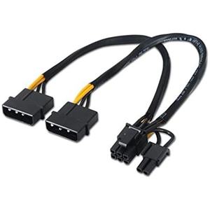 Cable PCI-e 2x5.25/m-PCI-e/m de 20 cm, ideal para conexión de tarjetas gráficas y expansión de hardware en sistemas de alto rendimiento - Product Image 1