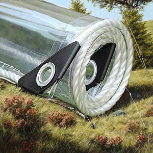 Bâche transparente environnementale de toile de feuille de vinyle de polyester de PVC <span class=keywords><strong>pour</strong></span> la maison verte de <span class=keywords><strong>pergola</strong></span> - Product Image 1