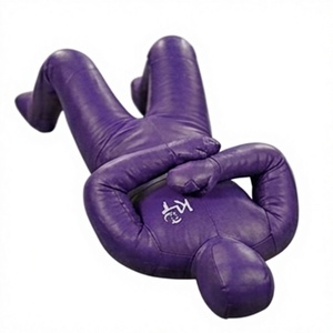 KLTW INT'L Mannequin de boxe en PVC violet, rempli, durable, semelle extérieure en caoutchouc de 2 kg, équipement d'entraînement pour la pratique des arts martiaux pour adultes - Product Image 1