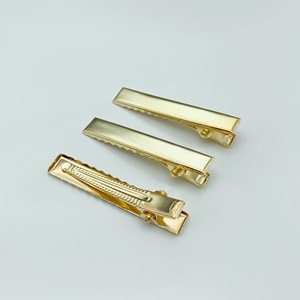 Square Duckbill Hair <b>Clips</b> 5.5cm Metal Plated Steel Color KC Gold Quzhou Origin Spring 2024 Daily Use Accessories - Product Image 3