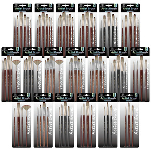 Pinceaux de <span class=keywords><strong>peinture</strong></span> aquarelle Panwenbo 3/4/5/6 pièces, logo personnalisé, qualité supérieure, forme plate, en éventail, pour <span class=keywords><strong>peinture</strong></span> <span class=keywords><strong>acrylique</strong></span> - Product Image 1