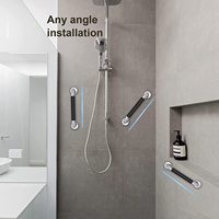 Barres d'appui murales antidérapantes en silicone personnalisées pour salles de bain, hôpitaux, personnes âgées, handicapées, barres de sécurité pour patients