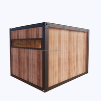 Conteneur en acier de 10 pieds, maison de jardin, bureau mobile, mini-salle d'activités, design moderne, alimenté à l'énergie solaire, pour supermarché, immeuble de bureaux