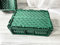 Caisse de rangement pliable en PP réutilisable et empilable, style maille ventilée, recyclable