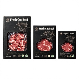 Fresh <b>Cut</b> Beef Premium Tenderloin Rigid Box Gold Foil Logo High-End Food Packaging BSCI FSC Certified - Product Image 2