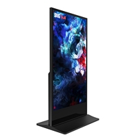 Bigbull 75 pouces écran intérieur LCD signalisation numérique informations sur pied Totem terminal self service grand écran