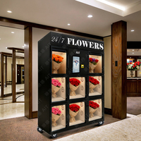Distributeur automatique de bouquets de fleurs réfrigérés AIT China avec écran tactile, refroidissement par compresseur et multiples options de paiement