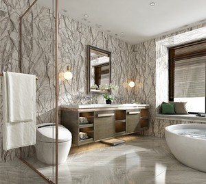 Piastrelle Adesive in Vinile Bianco Effetto Marmo per Pavimenti e Rivestimenti <span class=keywords><strong>Cucina</strong></span> Impermeabili - Product Image 5