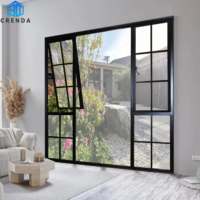 Ventana de Seguridad Exterior de Acero con Rejillas y Vidrio, Diseño Moderno y Sencillo, Precio Económico