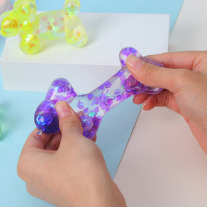 Wholesale Maltose New Design Pentagon <b>Glitter</b> Balloon Dog Squeeze Stress Relief Toy Squeeze Stress <b>Ball</b> Classic Birthday Gift - Product Image 2