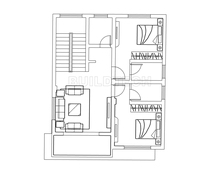 Maison de luxe de 3 étages et 5 chambres à coucher, profil en brique, conception murale, maison préfabriquée, villa de vacances au Vietnam