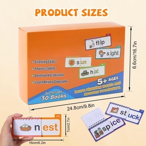Lire et rimer des livres à rabat avec des cartes flash phonétiques pour l'apprentissage des mots <span class=keywords><strong>de</strong></span> vue <span class=keywords><strong>de</strong></span> <span class=keywords><strong>la</strong></span> maternelle jeux <span class=keywords><strong>de</strong></span> <span class=keywords><strong>lecture</strong></span> éducatifs - Product Image 3