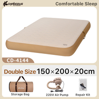 Lit d'air gonflable en TPU ultraléger de qualité supérieure, matelas pneumatique avec pompe à pied, lit d'air portable pour le camping en plein air