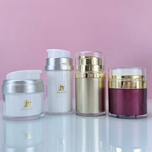 Fabricantes de Envases para el Cuidado de la Piel, Botella Dispensadora de Emulsión de 15 ml, 30 ml, 50 ml, Juego de Botellas Cilíndricas Rotatorias al Vacío - Product Image 4