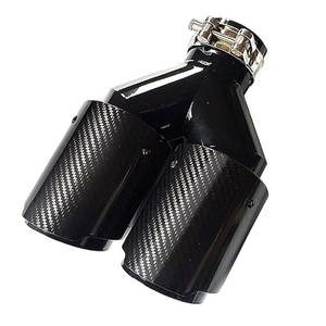 1 pièce, marque YUEYANG, tuyaux d'échappement et embouts en fibre de carbone mate de 1,5 mm d'épaisseur, pour voiture universelle, avec garantie de 12 mois - Product Image 4