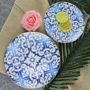 Plato de cerámica de alta calidad, vajilla de fibra, juegos de vajilla de porcelana, <span class=keywords><strong>en</strong></span> venta - Product Image 2