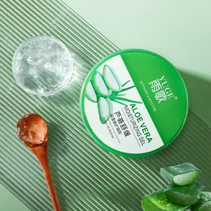 Atacado Logotipo Privado Iluminamento Calmante Gel Clareador Aloe Vera Creme Facial Natural orgânico 99% Pure Aloe Vera Gel