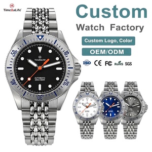 Montre mécanique OEM avec logo personnalisé NH35, étanche 200M, luminescence BGW-9, montres pour hommes, <span class=keywords><strong>lunette</strong></span> en aluminium, montre automatique 39MM - Product Image 1