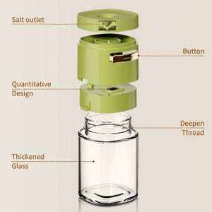 6oz 180ml Household PP Glass Salt Bottle Kitchen Seasoning Shakers Empty Empty Reusable <b>Spice</b> Storage Containers Jar With <b>Labels</b> - Product Image 3