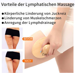 Holztherapie-Massagewerkzeuge mit Eigenem Logo Cellulite-Massageroller Holz-Körperbürste Faszien-Blaster-Bürste Lymph-Massagegerät - Product Image 5