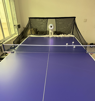 Robot lanceur de balles de tennis de table automatique à fixation par pince, machine d'entraînement individuel intelligente pour la pratique en intérieur