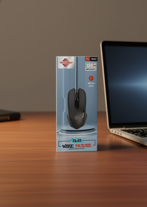 วิสดอมอัพ Js-01 เมาส์แบบมีสายออปติคอล 3 ปุ่มออกแบบตามหลักสรีรศาสตร์สำหรับการใช้งานพีซี แมค เดสก์ท็อป - Product Image 2