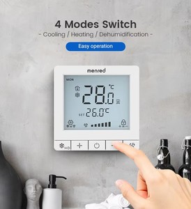 <span class=keywords><strong>Thermostat</strong></span> mural pour villa à conception graphique, à modulation 0-10V, pour ventilo-convecteur, à économie d'énergie - Product Image 4
