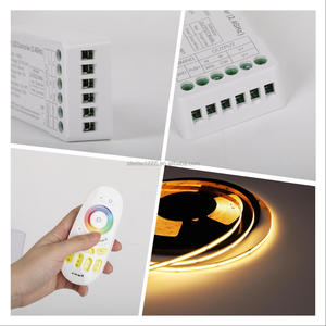 2025, venta al por mayor, controlador de tira de luz RGB/RGBW, pantalla táctil remota de <span class=keywords><strong>4</strong></span> zonas, DC 12V-24V 6A, atenuador <span class=keywords><strong>LED</strong></span> sintonizable RF, salida de <span class=keywords><strong>4</strong></span> canales - Product Image 5