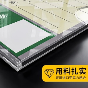 Caja de acrílico para señalización de ascensores, impresión UV personalizada para inspección y mantenimiento - Product Image 1