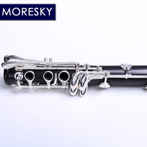 Clarinete Profesional MORESKY de Ébano, Tono BB, 17 Llaves, Níquel Plateado, Madera Sólida de Grenadilla, Personalizado M9 - Product Image 2