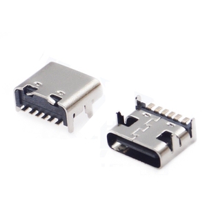 Connecteur femelle Type-C 6 broches USB 3.1, montage SMT DIP, charge rapide, courant élevé, 4 broches, personnalisation sur bande et bobine pour ambulance - Product Image 2