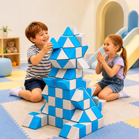 Blocs de construction en tissu - Design de véhicule tout-terrain, blocs lavables pour la salle de jeux à domicile, la maternelle, les jeux éducatifs pour enfants