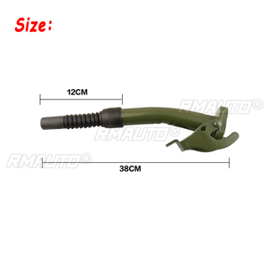 Buse de remplissage flexible en métal et caoutchouc pour bidons de 5/10/20 litres, pour essence et carburant, avec joint d'étanchéité de 38 cm + joint d'étanchéité - Product Image 5