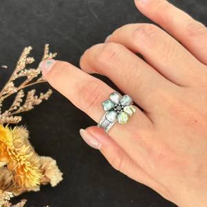 10622 Accesorios de Perlas DIY, Anillo de Plata S925, Edición Gruesa, Soporte Vacío para Múltiples Cuentas, Conjunto de Joyería de Plata con Cuentas de 5-7mm - Product Image 2