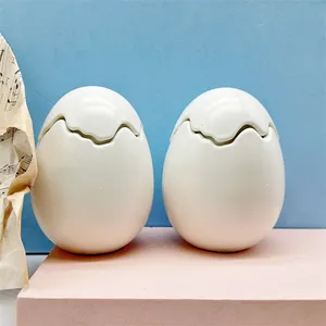 5oz Cute egg shape empty home decoration Ceramics Candle Jars